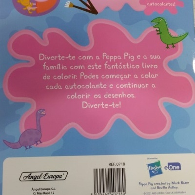 Livro para pintar com stick - Porquinha Peppa