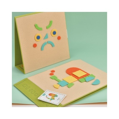 Quebra-Cabeça Geométrico de Feltro