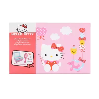 Caixa de jóias Hello Kitty com acessórios