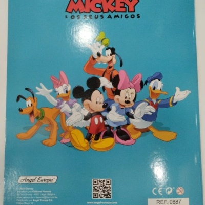 Livro super autocolantes e jogos - Mickey