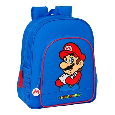 Mochila Escolar Super Mário de 38 cm