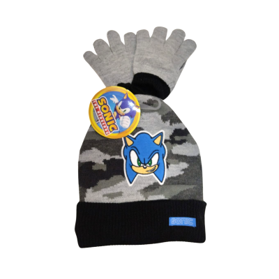 Gorro + Luvas - Sonic