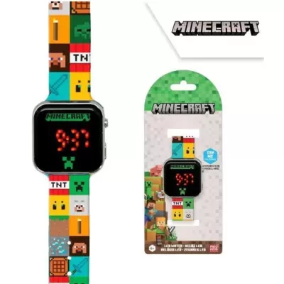 Relógio Led Minecraft