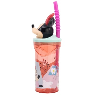 Copo 3D Minnie com palhinha