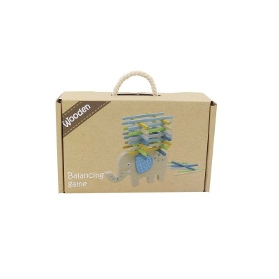 Jogo de Equilíbrio de Madeira - Elefante