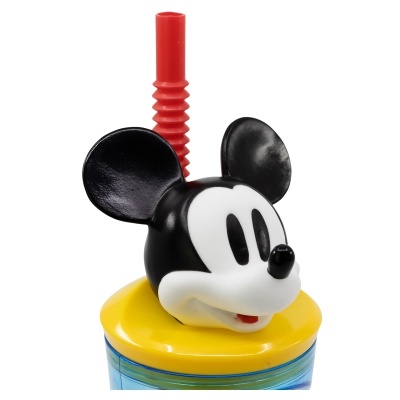 Copo 3D Mickey com palhinha