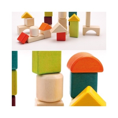 Blocos de Construção de Madeira