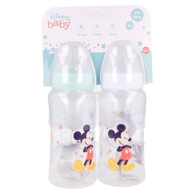 Conjunto de 2 biberões Mickey 360 ​​ml