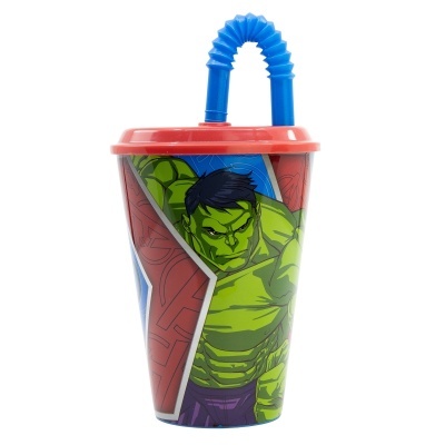 Copo Avengers com Palhinha de 430 mL