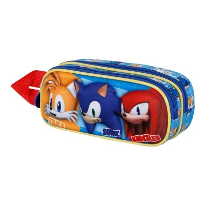 Estojo Duplo 3D Sonic