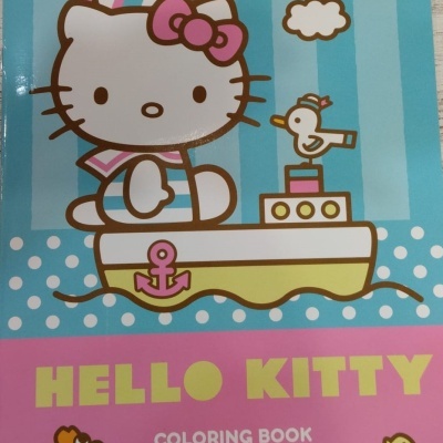 Livro para pintar com stick - Hello Kitty