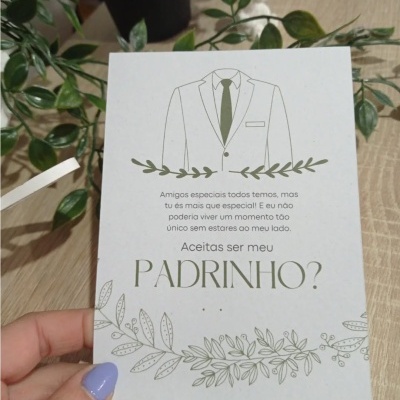Convite padrinho 😍🌿