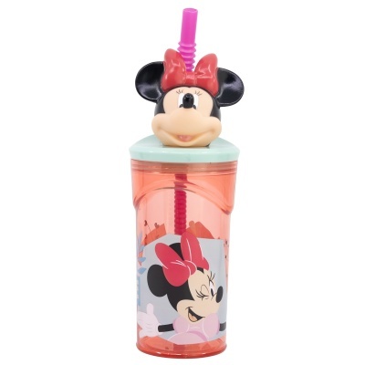 Copo 3D Minnie com palhinha