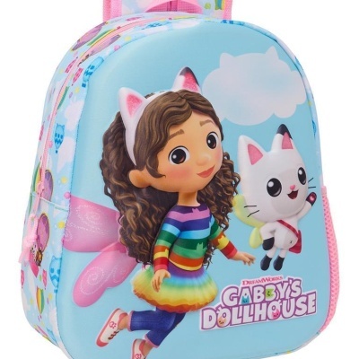 Mochila Gabby's Dollhouse 3D de 33 cm
