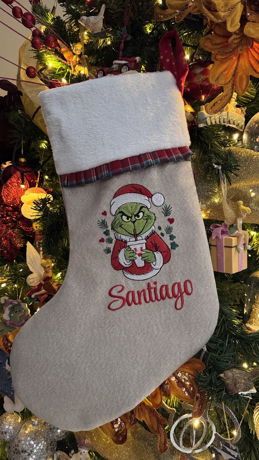 Bota de Natal Grinch