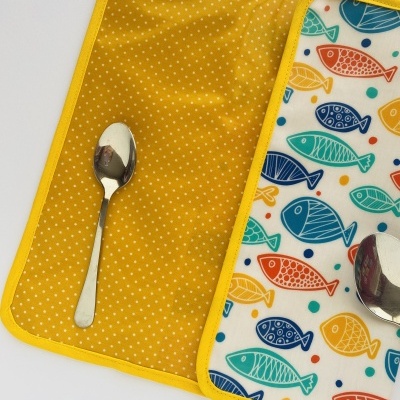 Individual de Refeição com porta talheres #001