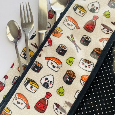 Individual de Refeição com porta talheres #006