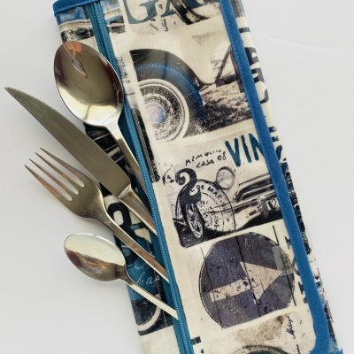 Individual de Refeição com porta talheres #010