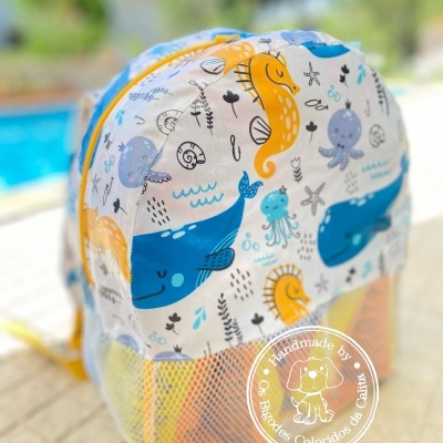 Mochila de Praia Boy Sea Animals