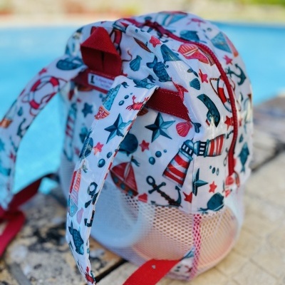 Mochila de Praia Barcos & Faróis