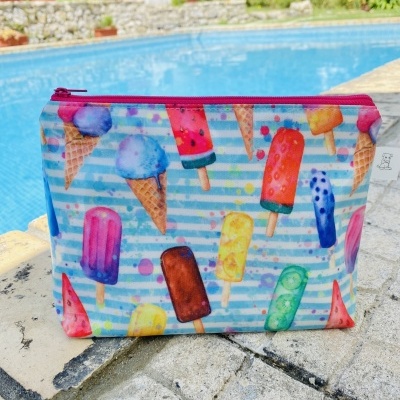 Necessaire Plastificada Pequena Ice Cream