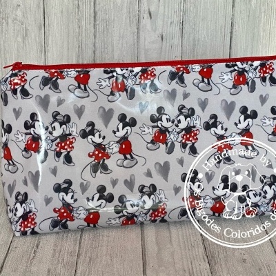 Necessaire Plastificada Grande Mickey&Minnie