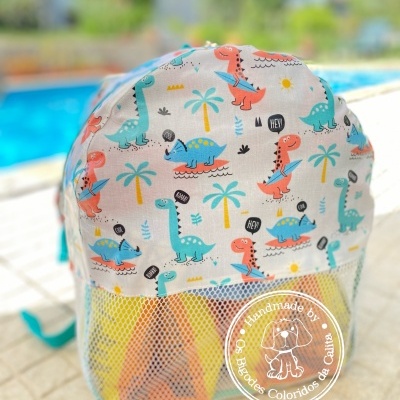 Mochila de Praia Surf Dinossaurs