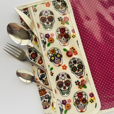 Individual de Refeição com porta talheres #008