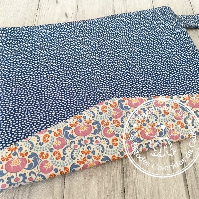 Bolsa de Mão Tilda Salpicos Azuis