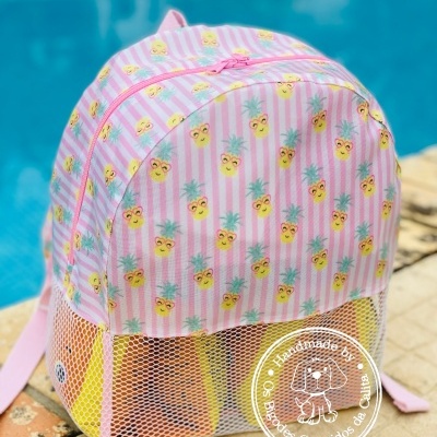 Mochila de Praia Ananases com Óculos
