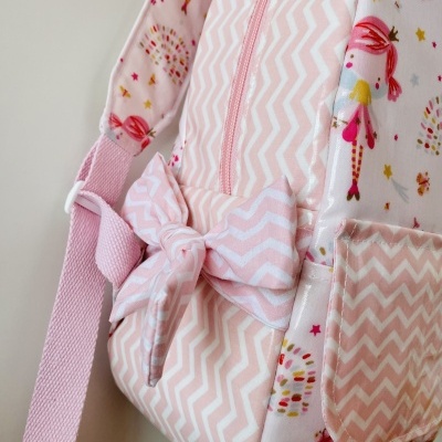 Mochila Fadas Bailarinas em Rosa