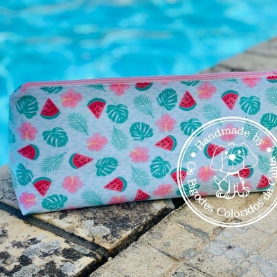 Necessaire Plastificada Grande Pretty Watermelon