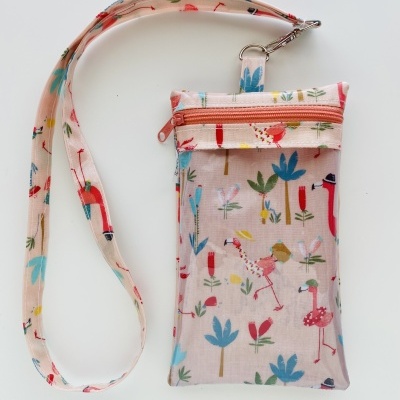 Bolsa Telemóvel Flamingos Party