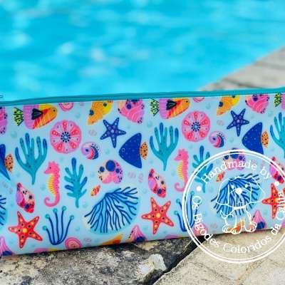 Necessaire Plastificada Grande Fundo do Mar