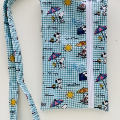 Bolsa Telemóvel Snoopy Praia
