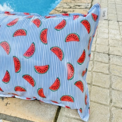 Almofada de Praia Melancias Riscas Fininhas