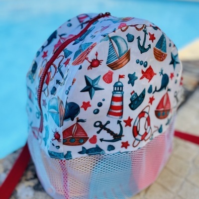 Mochila de Praia Barcos & Faróis