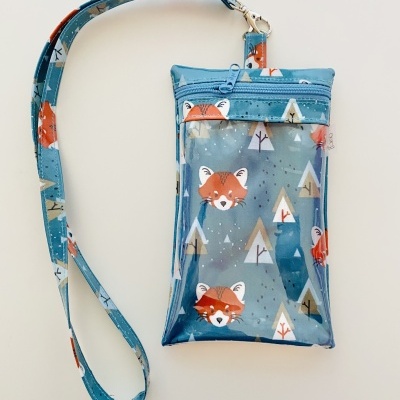 Bolsa Telemóvel Panda Vermelho