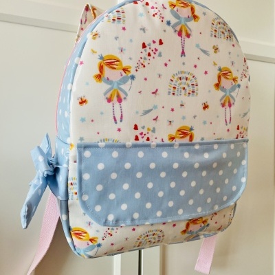 Mochila Fadas Bailarinas em Branco