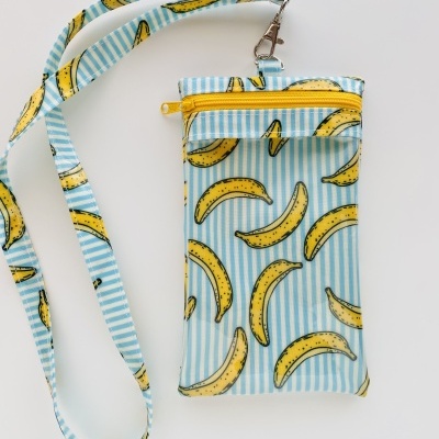 Bolsa Telemóvel Bananas às Riscas