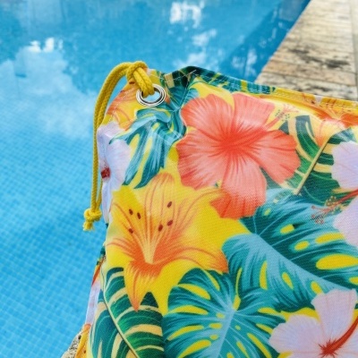 Almofada de Praia Yellow Flowers