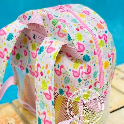 Mochila de Praia Tiny Flamingos