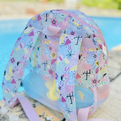 Mochila de Praia Pink Flamingo