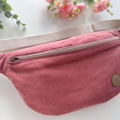 BumBag Bombazina Rosa Mosqueta