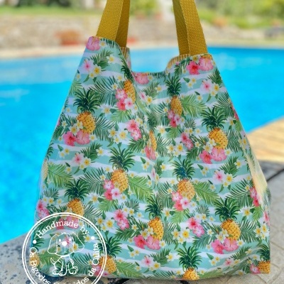 Saco de Praia Ananases Tropicais