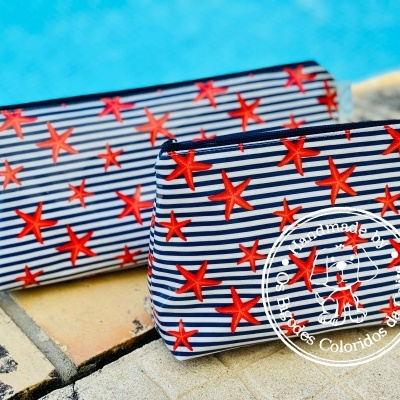 Necessaire Plastificada Grande Riscas