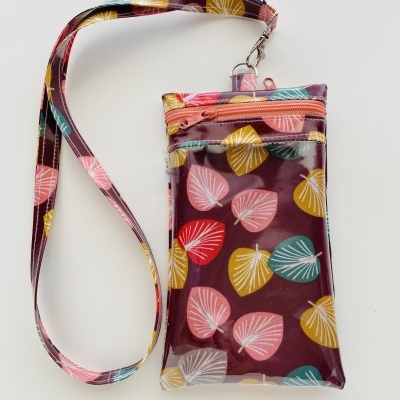 Bolsa Telemóvel Folhas Coloridas