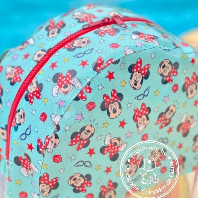 Mochila de Praia Minnie Fundo Azul