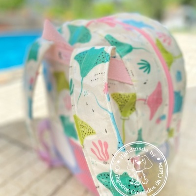 Mochila de Praia Mantas Coloridas