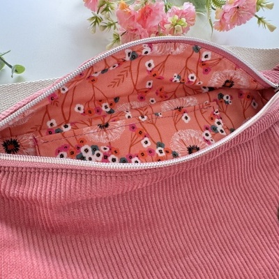 BumBag Bombazina Rosa Mosqueta